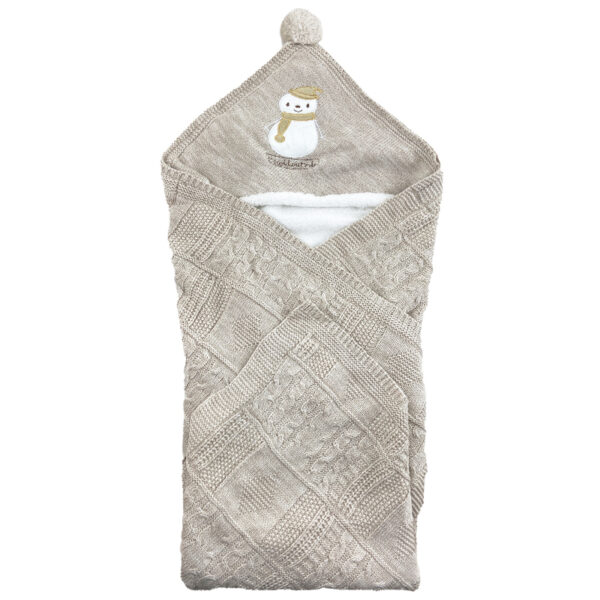 پتو بافت کرک دار آدم برفی شال دار مینل Minel