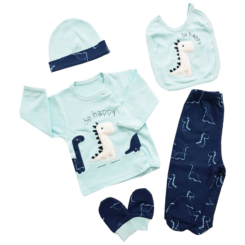 ست 5 تکه نوزادی طرح لاکپشت Gaye