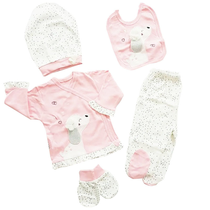 ست 5 تکه نوزادی طرح لاکپشت Gaye