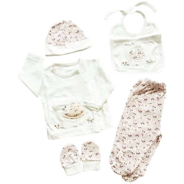 ست 5 تکه نوزادی طرح لاکپشت Gaye