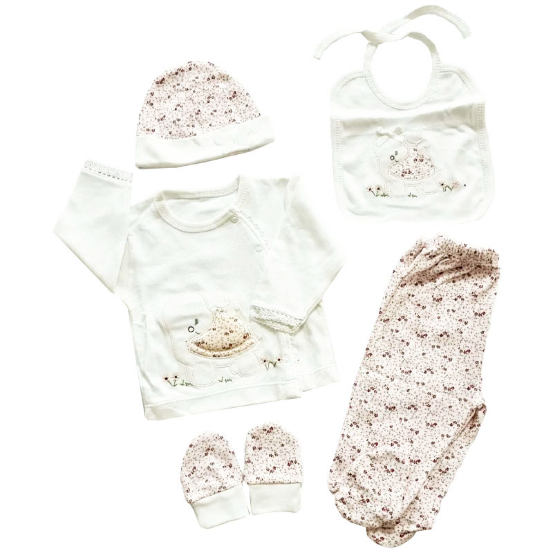 ست 5 تکه نوزادی طرح لاکپشت Gaye