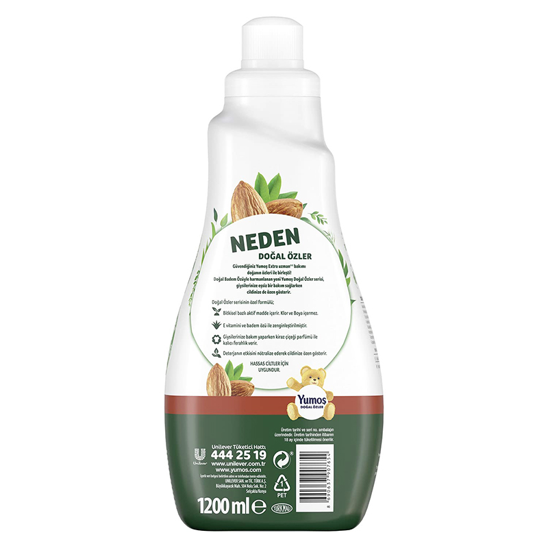 مایع نرم کننده لباس عصاره بادام یوموش Yumos