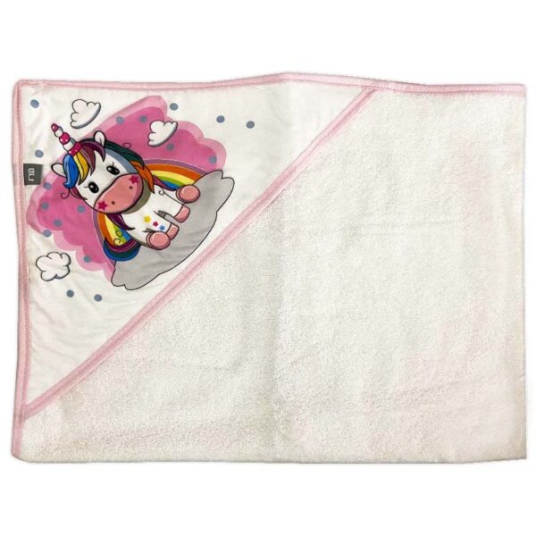 حوله چهارگوش کلاه دار طرح خرگوش آبی Gaye