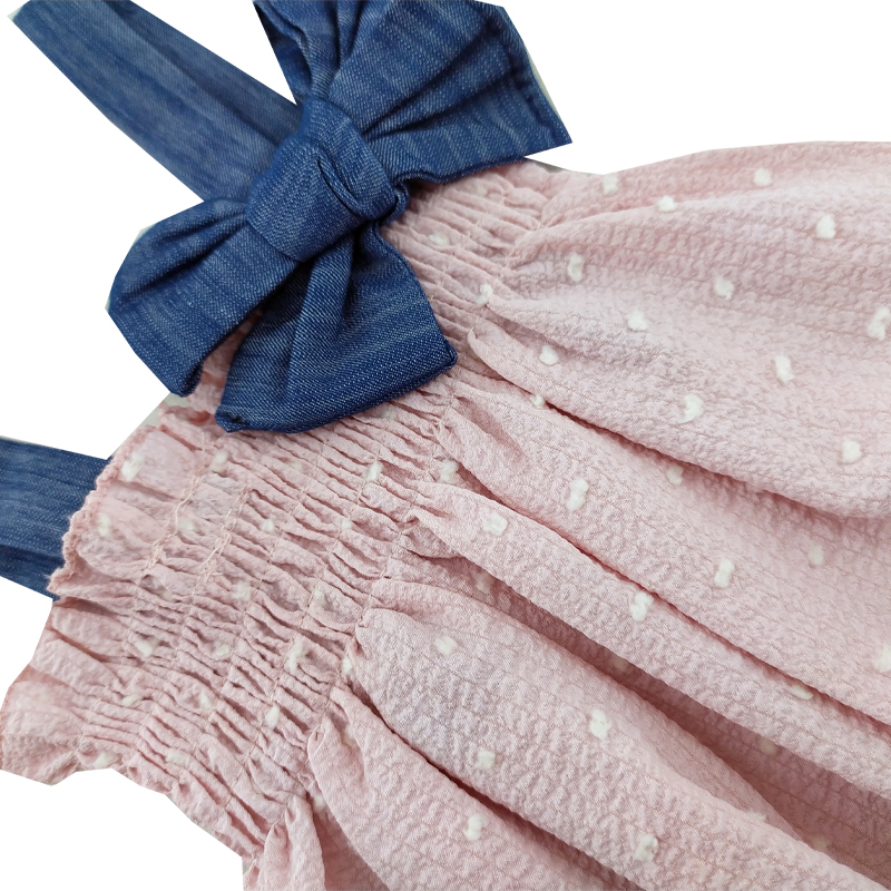 سرهمی (رامپر) رکابی نخی پاپیون دار baby Kokko