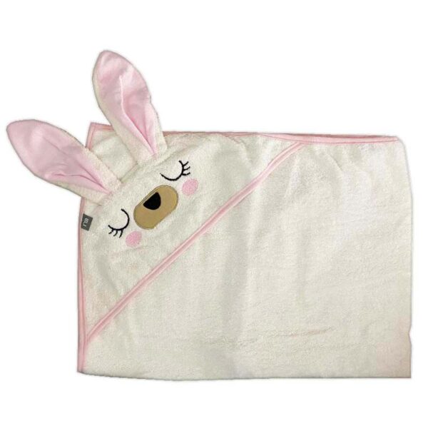 حوله چهارگوش کلاه دار طرح خرگوش آبی Gaye