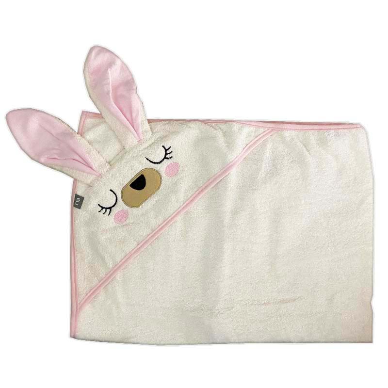 حوله چهارگوش کلاه دار طرح خرگوش آبی Gaye