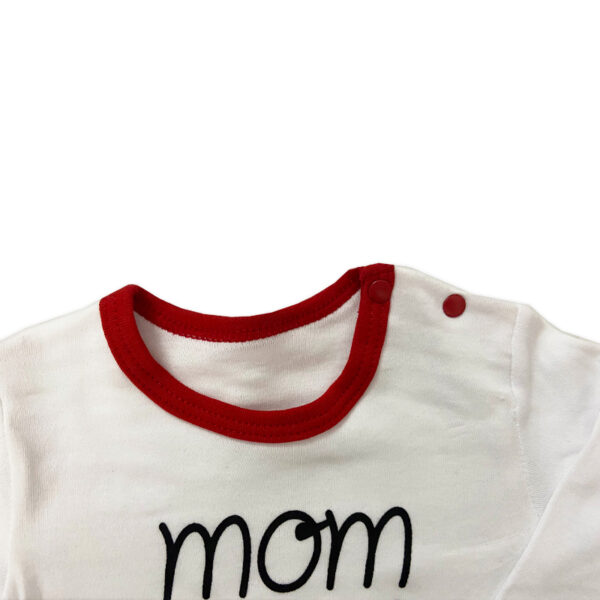 ست زیردکمه و شلوار mom and dad قرمز Minisse