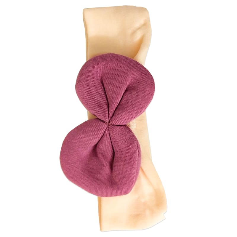 سرهمی و هدبند نوزادی یقه گلدوزی گلبهی Minizeyn