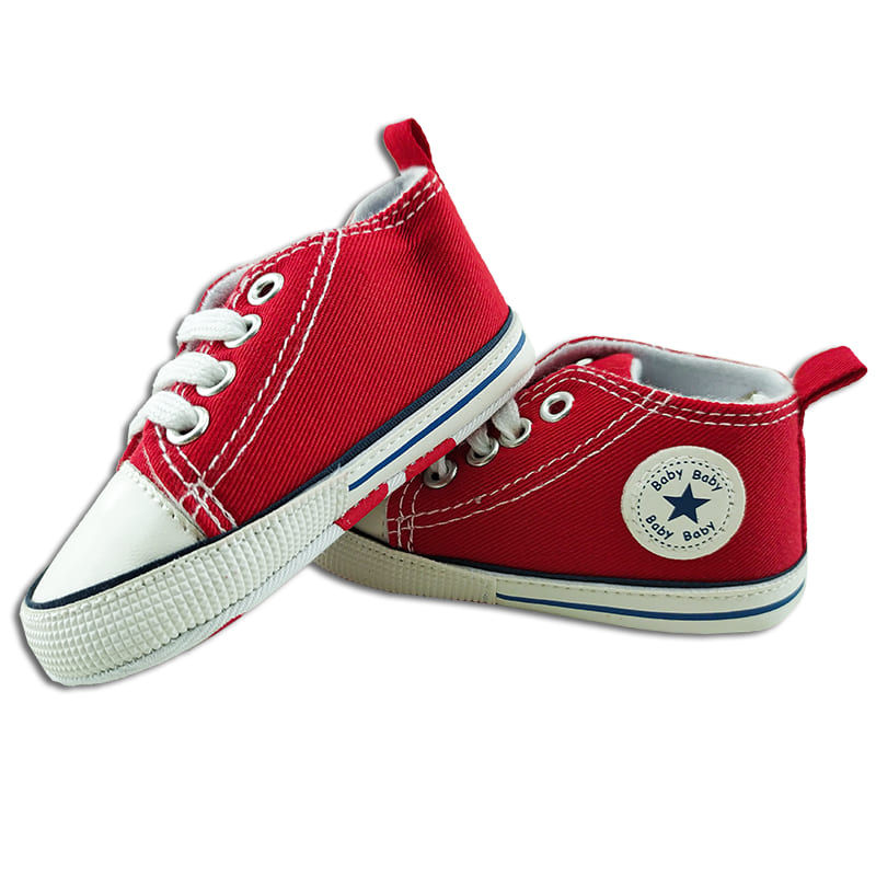 کفش آل استار اسپورت نوزادی بندی قرمز