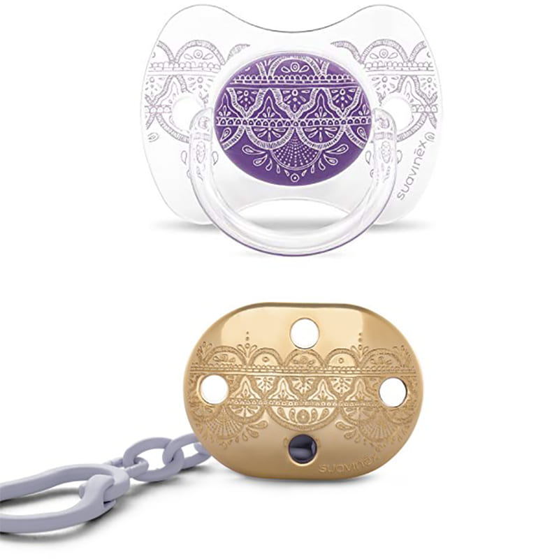 پستانک و زنجیر پستانک 4-18 ماه سوآوینکس suavinex