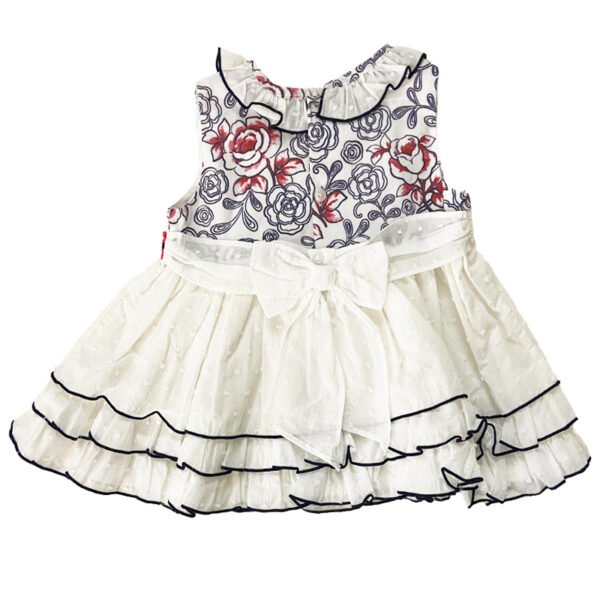 سارافون پارچه ای دخترانه گل دار ایندیگو indigo