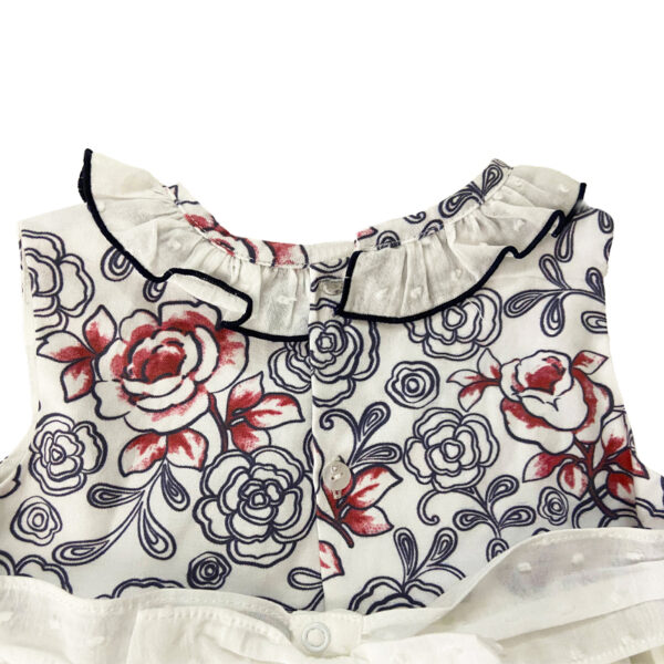 سارافون پارچه ای دخترانه گل دار ایندیگو indigo