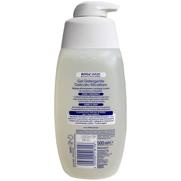 ژل شستشوی بدن میسلار 500 میل لوسیون دار نیوا Nivea