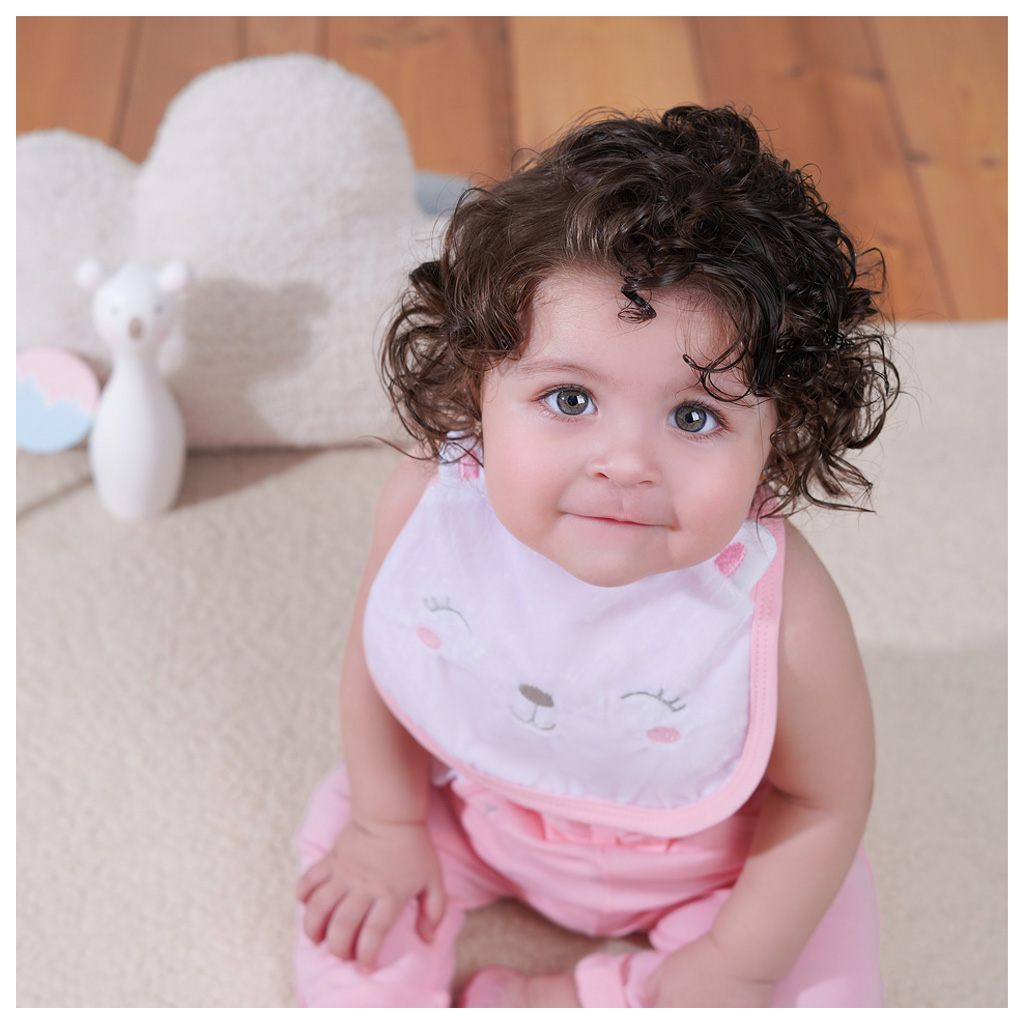 شلوار راحتی دخترانه ساده Lovely صورتی Nili