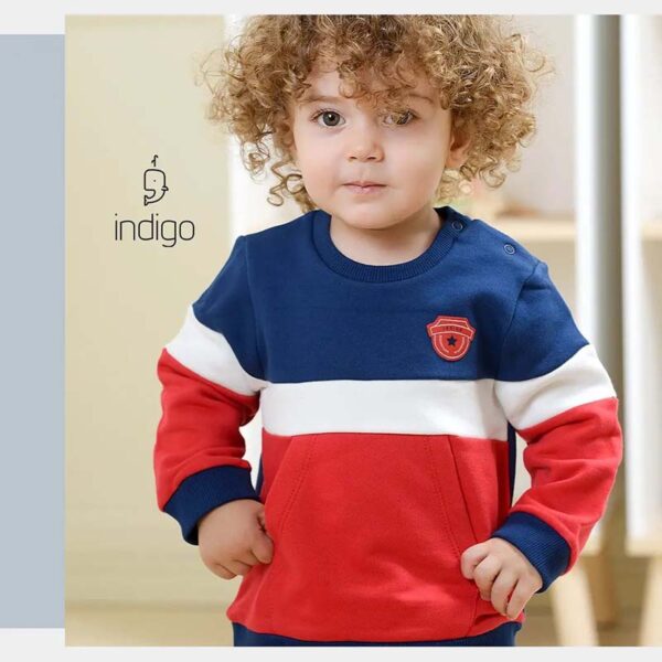 بلوز و شلوار پسرانه سه رنگ ایندیگو