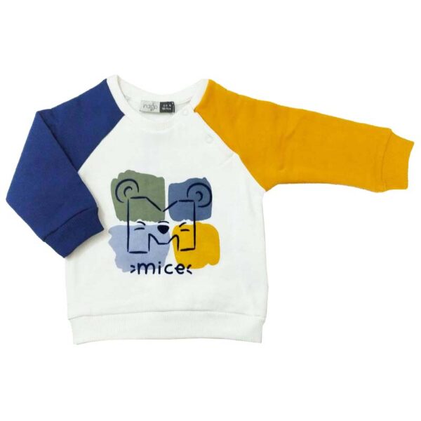 بلوز و شلوار پسرانه طرح Mice روبیک ایندیگو indigo2