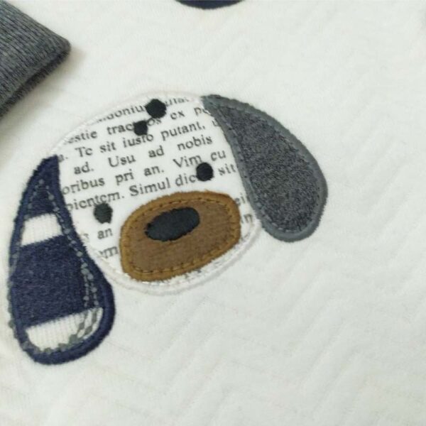 بلوز و شلوار پسرانه طرح سه سگ ایندیگو indigo4