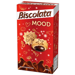 بیسکوییت کرمدار شکلاتی 40 گرمی بیسکولاتا Biscolata