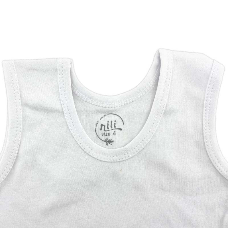 زیردکمه رکابی ساده سفید برفی سایز 4 ایندیگو indigo