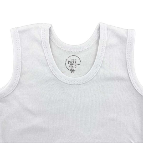 زیردکمه رکابی ساده سفید برفی سایز 5 ایندیگو indigo