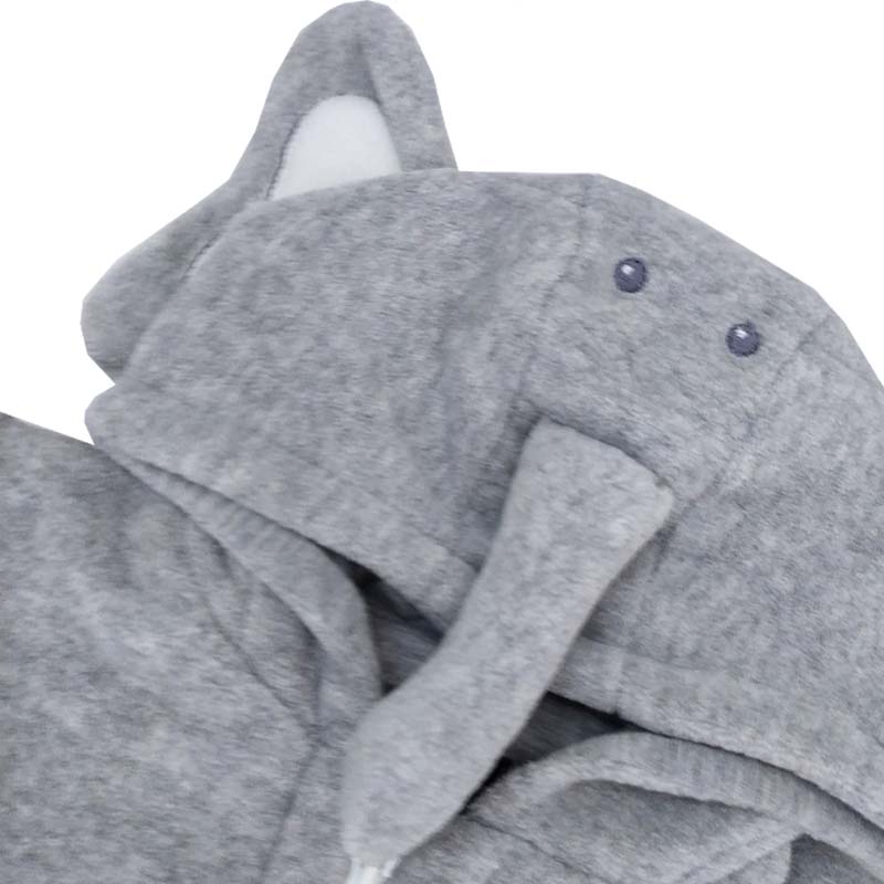 سرهمی زیپ دار کلاه دار فیل عروسکی ایندیگو indigo3