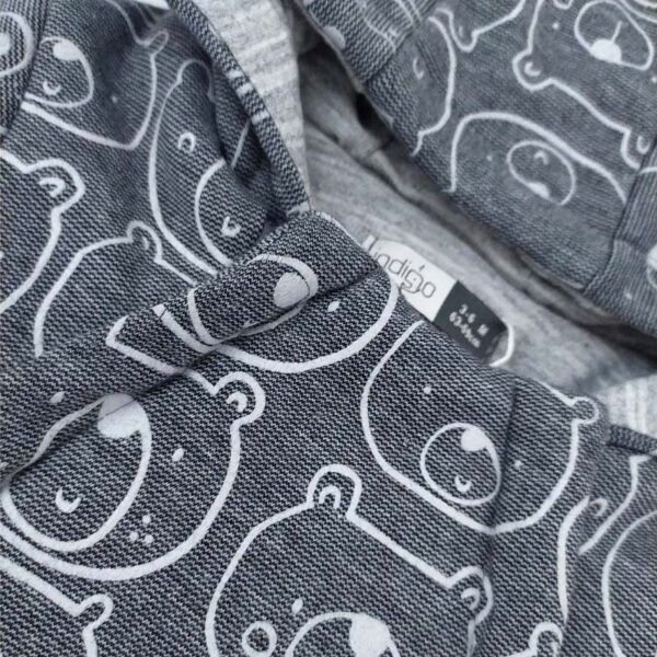 سرهمی کلاه دار زیپ دار خرس ایندیگو indigo4