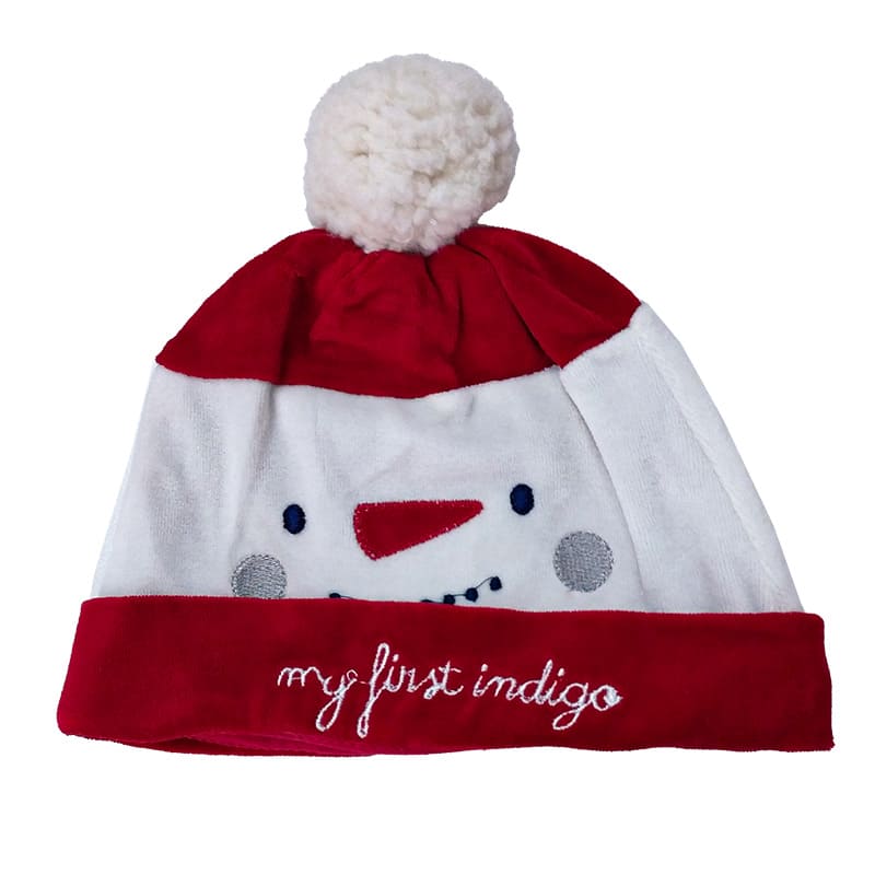 کلاه سرهم مخملی نوزادی