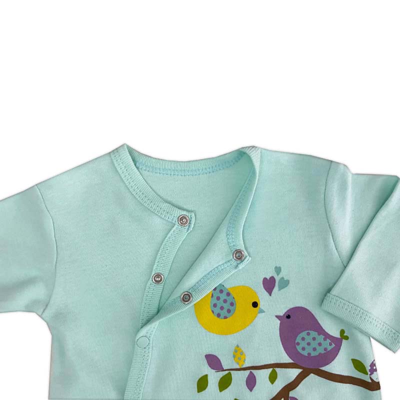 سرهمی و کلاه نوزاد طرح دو گنجشک Minisse2