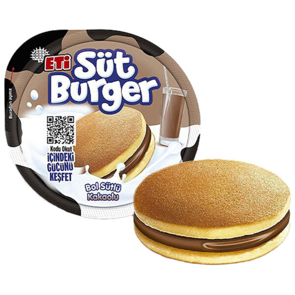 کیک سوت برگر کرم دار شکلاتی اتی Eti1