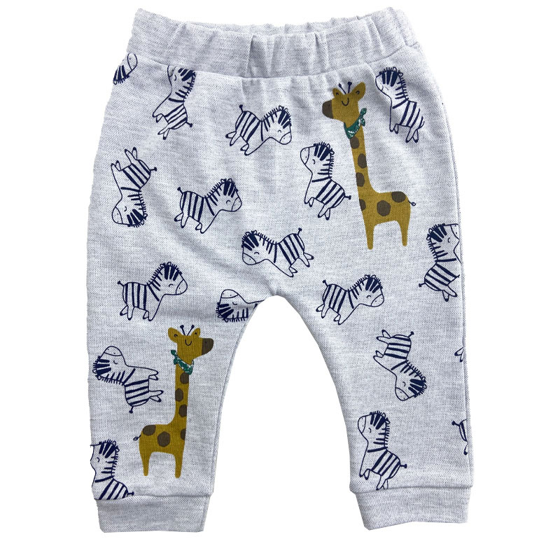 شلوار راحتی طرح زرافه طوسی نیلی Nili3