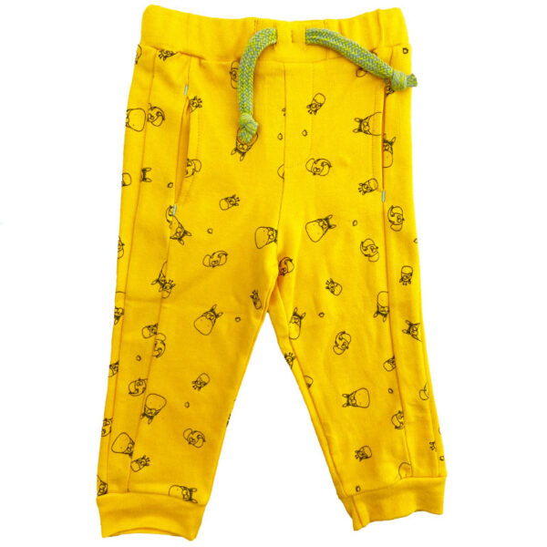 شلوار راحتی طرح حیوانات خردلی نیلی Nili1