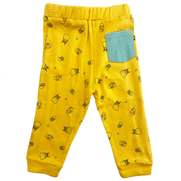شلوار راحتی طرح حیوانات خردلی نیلی Nili3