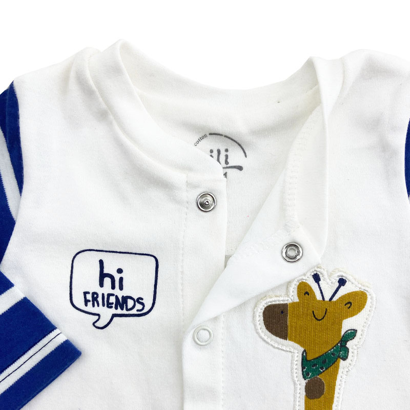 مانتویی آستین بلند راه راه زرافه نیلی Nili1