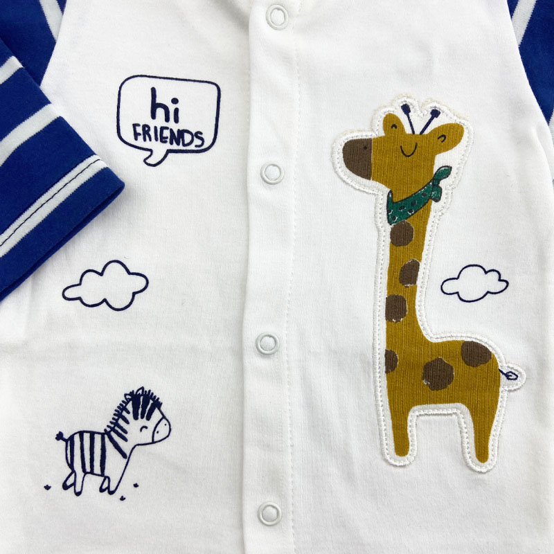 مانتویی آستین بلند راه راه زرافه نیلی Nili2