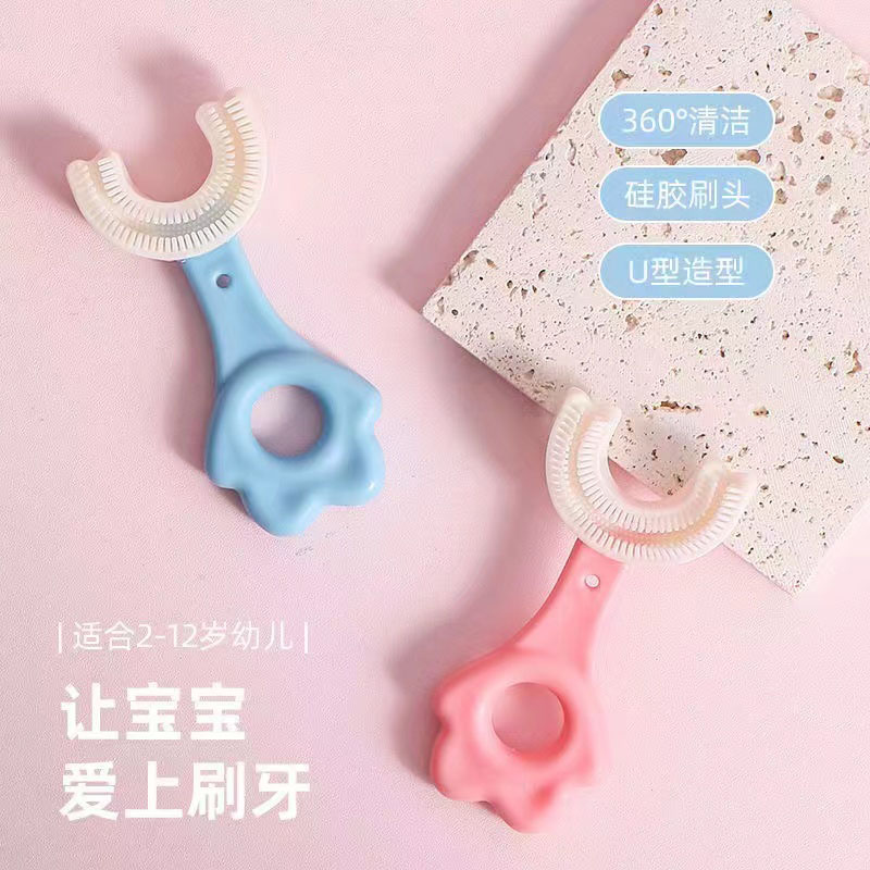 مسواک چرخشی و ماساژور لثه طرح پنجه Toothbrush1