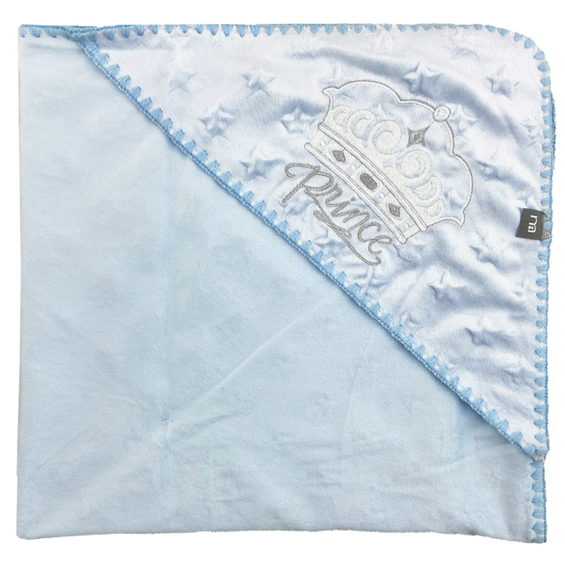 پتو پولیشی کلاه دار طرح ستاره و تاج مادرکر Mothercare1