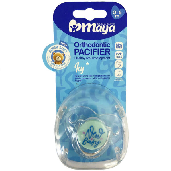 پستانک ارتودنسی آیسی 0-6 ماه مایا Maya آبی