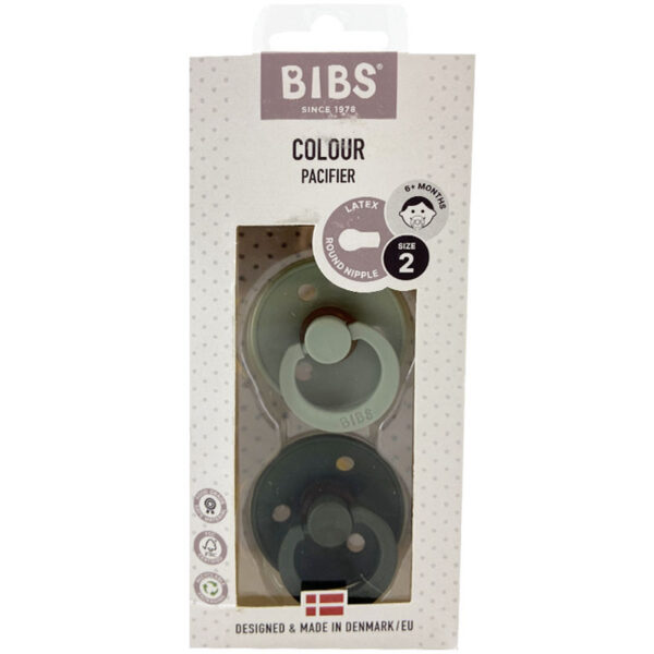 پستانک سرگرد 2 عددی سبز-یشمی بیبس Bibs1