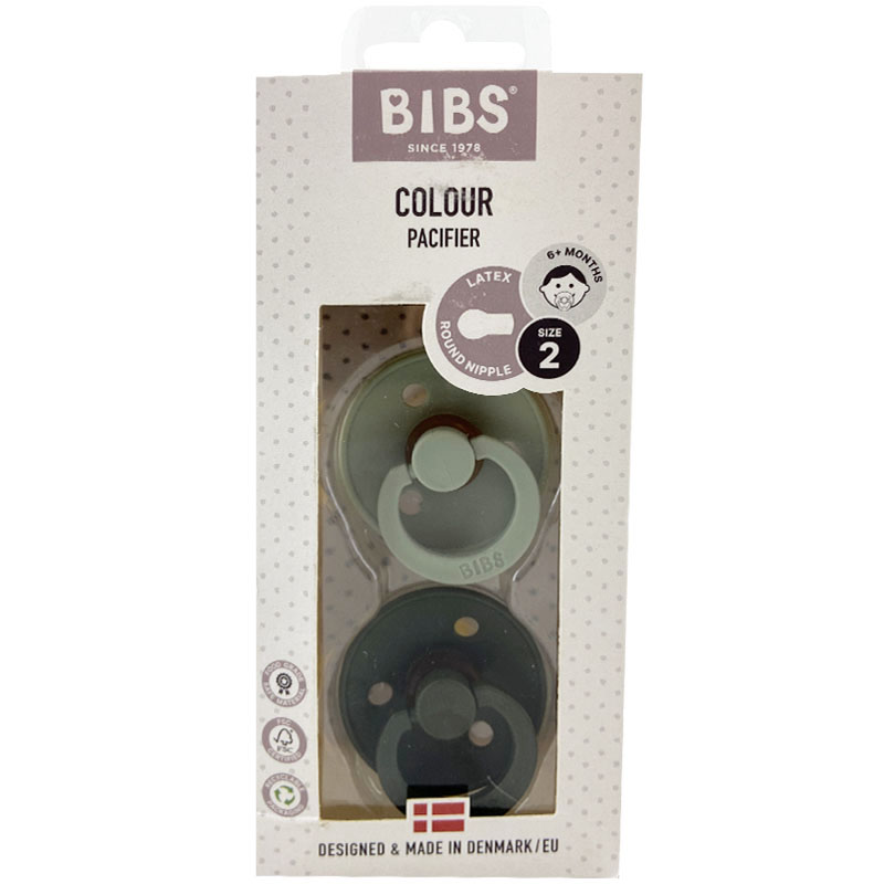 پستانک سرگرد 2 عددی سبز-یشمی بیبس Bibs1