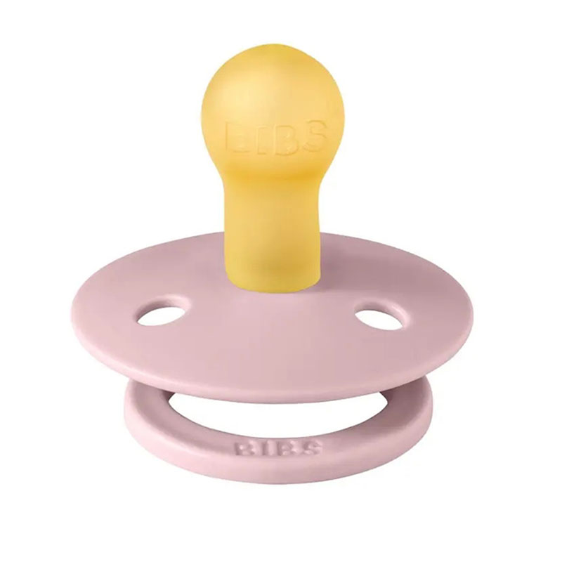 پستانک سرگرد 2 عددی صورتی-طوسی بیبس Bibs1