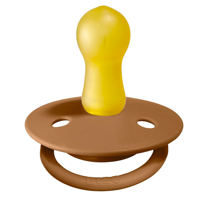 پستانک سرگرد 2 عددی قهوه ای-یشمی بیبس Bibs1