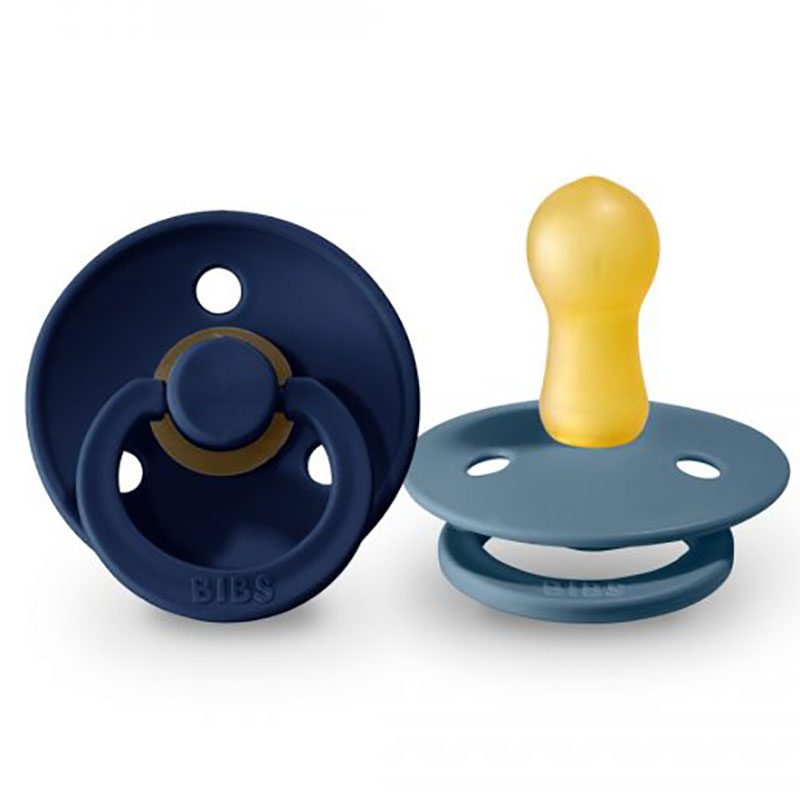 پستانک سرگرد 2 عددی سرمه ای-خاکستری بیبس Bibs2