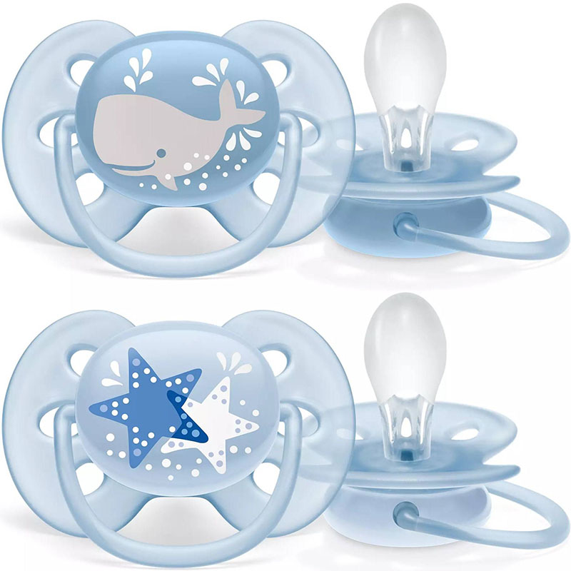 پستانک شبرنگ اولترا ایر 0-6 ماه خرس و ستاره اونت Avent