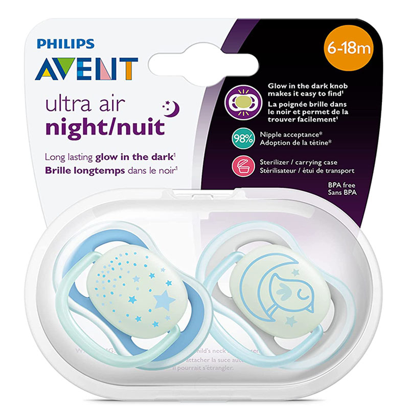 پستانک اولترا ایر 6-18 ماه گنجشک و ستاره اونت Avent