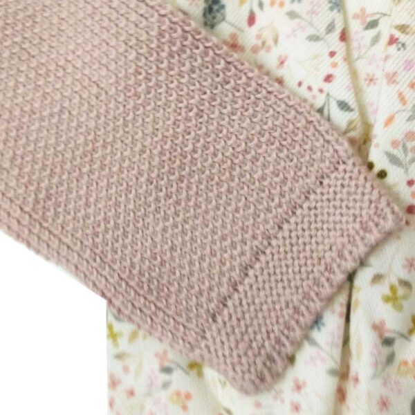 پیراهن دخترانه بافت گلدار ایندیگو indigo2