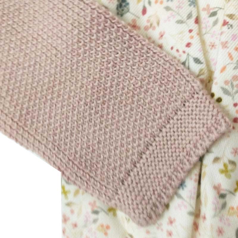 پیراهن دخترانه بافت گلدار ایندیگو indigo2