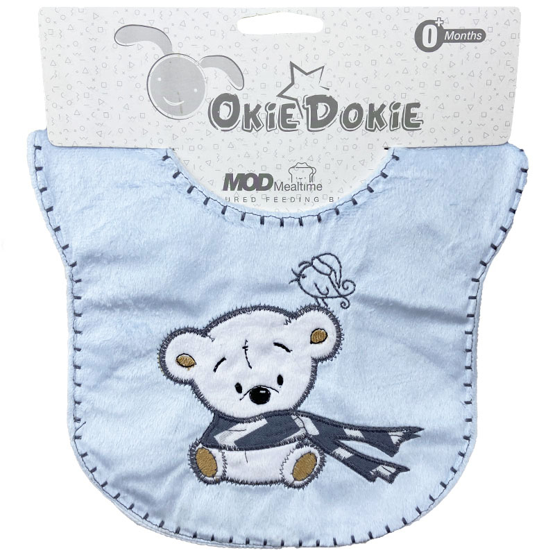 پیش بند مخمل طرح خرس و گنجشک OkieDokie