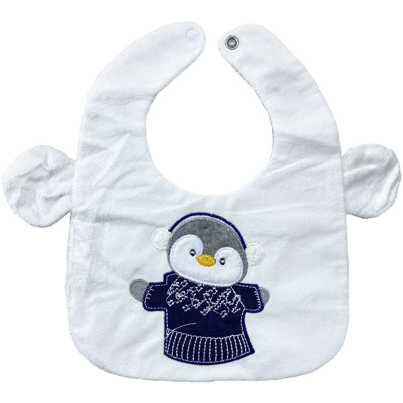 پیش بند گوش دار مخمل پنگوئن OkieDokie1