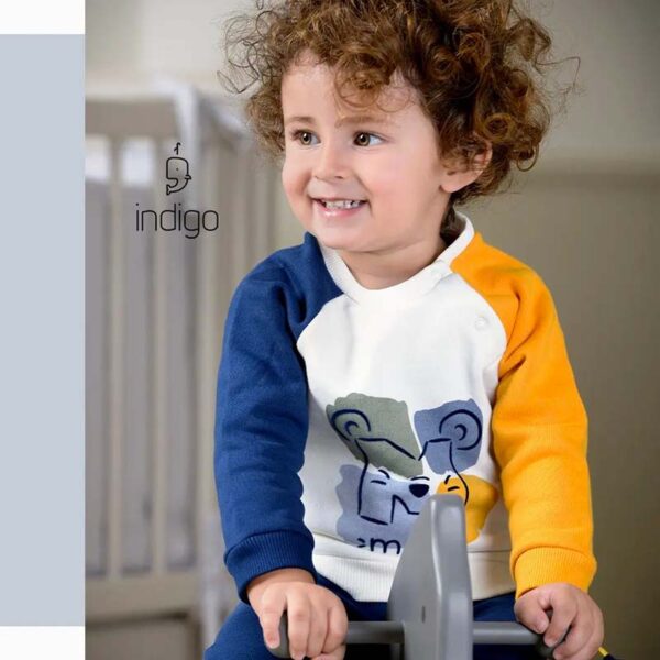 بلوز و شلوار پسرانه طرح Mice روبیک indigo