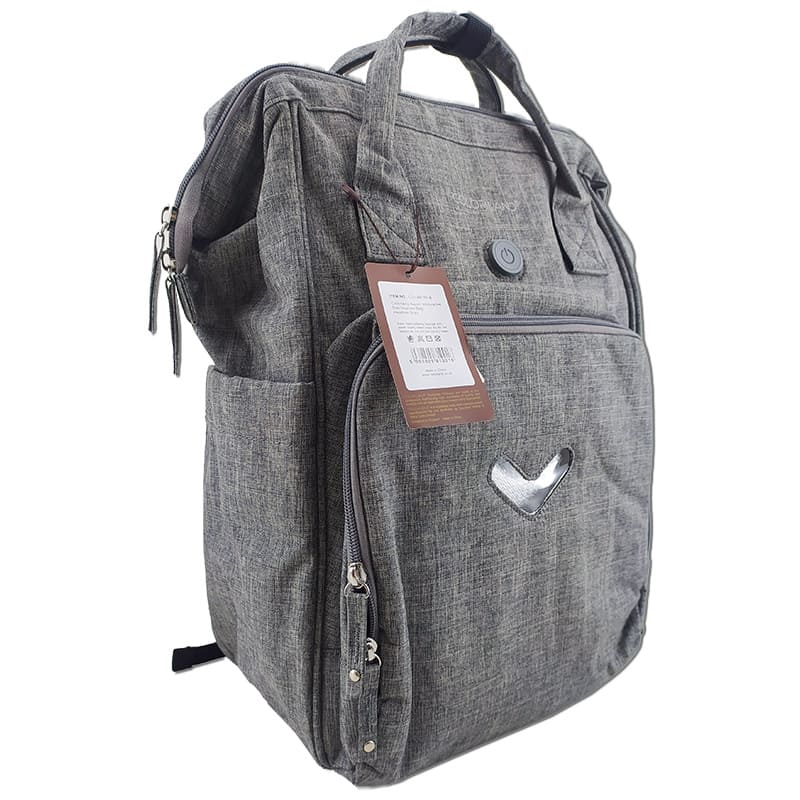 ساک لوازم کالر لند استریل دار طوسی